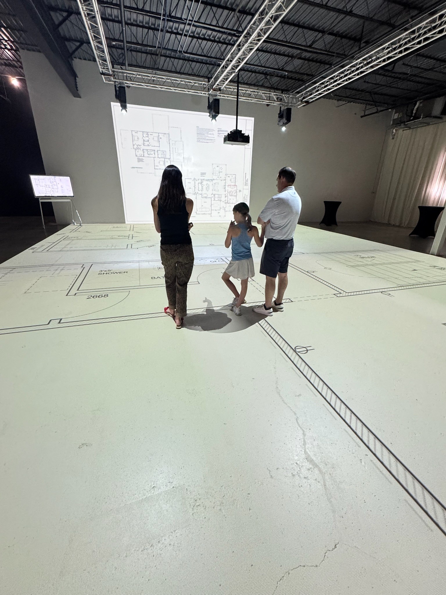 Walk Your Plans studio — wide shot of session in progress